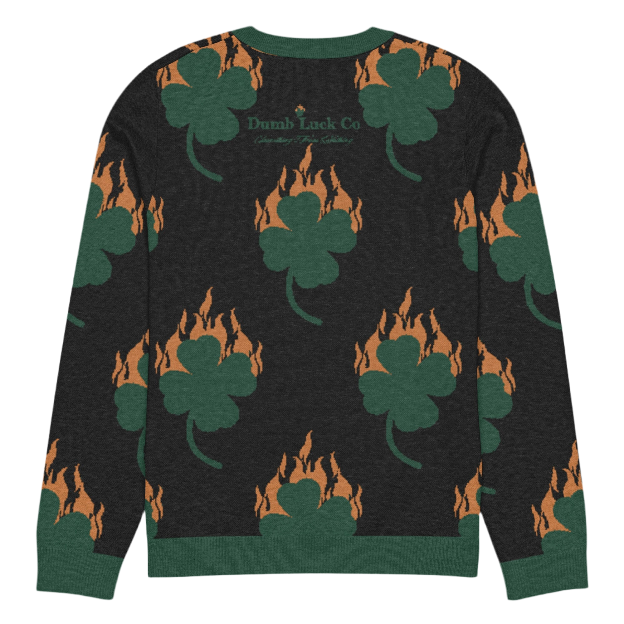Flaming Clover Knitted Sweater