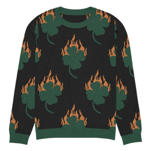 Flaming Clover Knitted Sweater