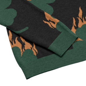 Flaming Clover Knitted Sweater